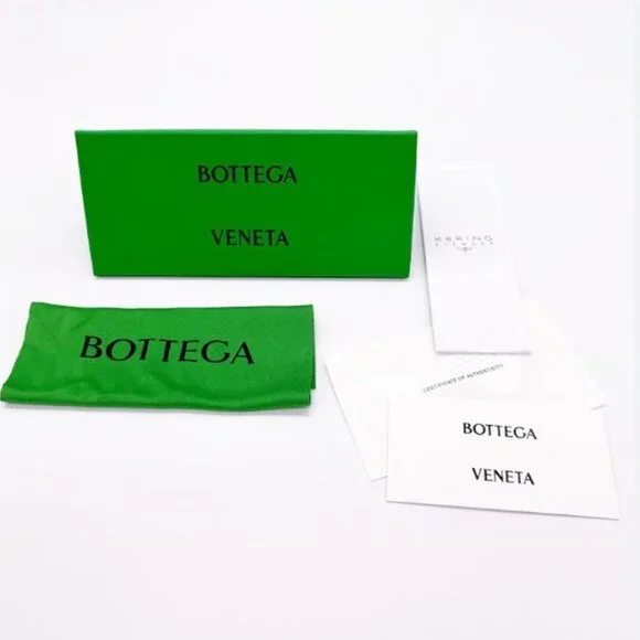 NEW BOTTEGA VENETA BV1241S 003 SUNGLASSES WOMEN GREEN EYEWEAR - Picture 3 of 3